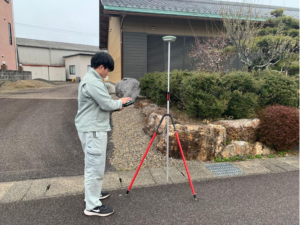 GPSを使用した基準点測量